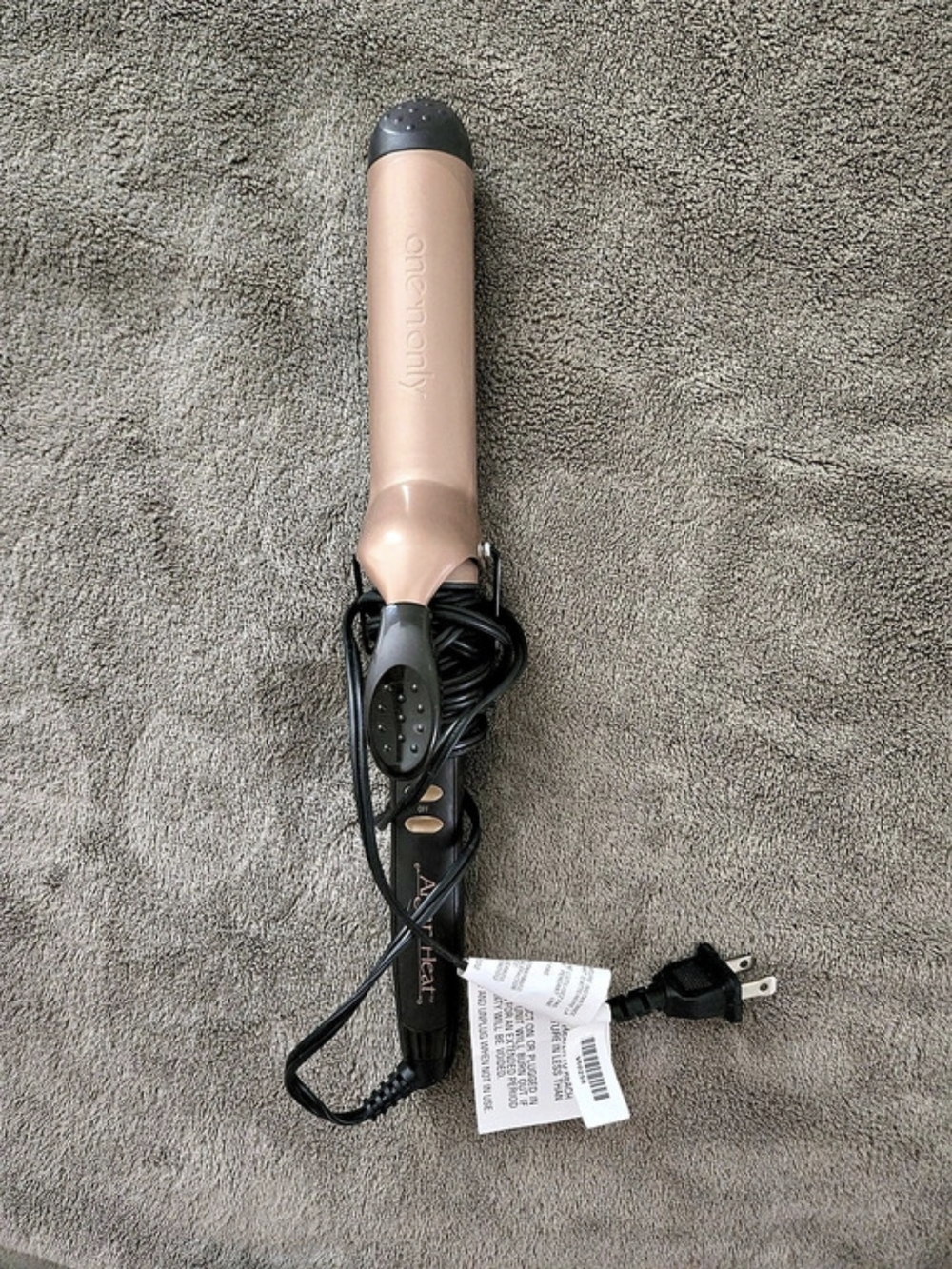 One N Only curling iron in Brown & Black